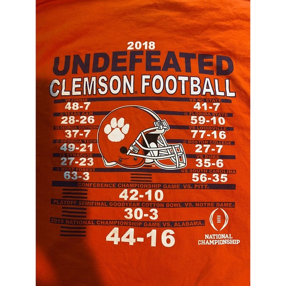 Blue 84 mens XL graphic t shirt University of Clemson Tigers 2018 National Champ - Picture 8 of 8